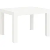 vidaXL Tuintafel 59x47x40 cm PP wit