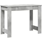 vidaXL Bureau, betonkleur, 100x45x75 cm, houtvezel