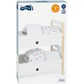 Small Foot - Houten Poppenhoogslaper Little Button met Bedde