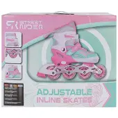 Coppens Street Rider inline skates roze/groen verstelbaar 37-40 |