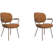 Label51 Eetkamerstoel Lausanne - Coral - Boucle - Coral Metalen Frame