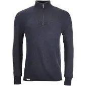 Woolpower Skipully Unisex Zip Turtleneck 400 Dark Navy-XL