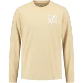 Shiwi Shirt 'Noah' lichtbeige / wit