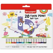 Bruynzeel Stiften - Twin point - Dun & dikke punt - 20st.