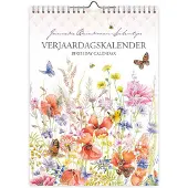 Comello Verjaardagskalender Klaproos met vlinder Kalender