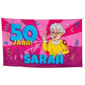 Paper Dreams Gevel Vlag XXL Sarah Cartoon Multi multi Polyester Vlag
