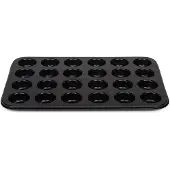 Patisse Mini Muffinvorm 24vak 35cm Zwart zwart Staal Bakvorm