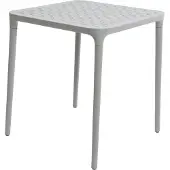 Merkloos Tafel Porto kunststof 65x65cm grijs grijs Kunststof Tafel