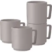 Berlinger Haus Mokset 4-delig taupe taupe Keramiek Beker