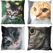 Esschert Design Buitenkussen Poes Multi multi Textiel Sierkussen