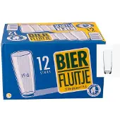 Mammoet Budgetline Bierfluitje 12 Stuks Transparant transparant Glas Bierglas