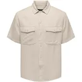Only & Sons Overhemd 'Kari' beige