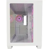 LC-Power Gaming 807W Midi-tower PC-behuizing Wit 4 voorgeïnstalleerde ventilators