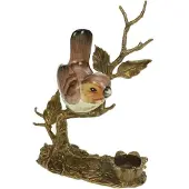 MEA Theelichthouder Vogel op tak 11,5x8x14cm