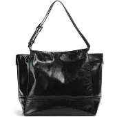 Liebeskind Lou 2 Shopper Tas Leer 36 cm met uitbreidingsplooi zwart