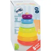Small Foot Design - Houten Stapeltoren Regenboog, 7dlg.