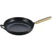 Staub Buster & Punch koekenpan gietijzer zwart Ø28 cm Messinghandgreep