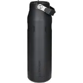 Stanley Flip Straw 2.0 Waterfles Met Rietje 1.06L - 15 Uur Koud - 3 Dagen Koud Met IJs - Roestvrijstalen Drinkfles - BPA Vrij - Lekvrij - Vaatwasserbestendig - Black