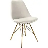 Kick Collection Kuipstoel Velvet ivoor goud frame