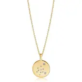 Sif Jakobs ZODIACO AQUARIUS PENDANT SJ-P1064-CZ-YG-45