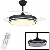 CristalRecord Plafondventilator Supereco Ø 106 cm zwart