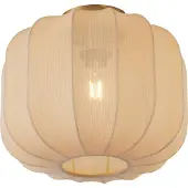 QAZQA Japandi plafondlamp goud met beige kap - Pluni