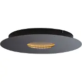 QAZQA Moderne plafondlamp zwart 40cm incl. LED 3-staps dimbaar - Morning