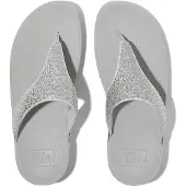 FitFlop Lulu crystal-mix toe-post sandals