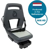 Qibbel Junior 6+ Fietsstoeltje Achter MIK HD – Granite Grey - inclusief voetbeschermingsplaten en voetsteunen
