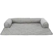 Trixie sofa bed nero meubelbeschermer grijs - 90x90 cm - hondenbed op poten