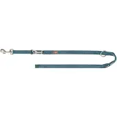 Trixie hondenriem premium verstelbaar petrol blauw 200x2,5 cm