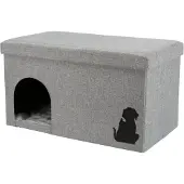 Trixie kattenhuis kimy grijs - 70x40x40 cm