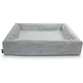 Bia bed rib overtrek hondenmand grijs -4 85x70x15 cm