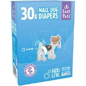 EASYPETS Dog Diapers Male - Hondenluiers Reu - L/XL - 30 stuks - Grootverpakking
