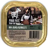 Freds 9x300 gr kuipje hond puur rund / gevogelte hondenvoer