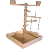 Trixie - Vogel Speelgoed - Speelplaats Hout - Voor Agapornis En Parkiet - 41X41X55 cm