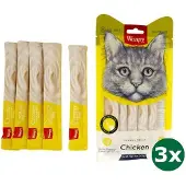 WANPY creamy lickable treats chicken 3x 14 gr 5 st