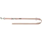 Trixie hondenriem premium verstelbaar blush - 200x1 cm