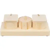 Trixie snack cups voor ratten en konijnen hout - 15x45x6 cm