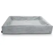 Bia Bed Bed Rib, hoes voor hondenmand, grijs