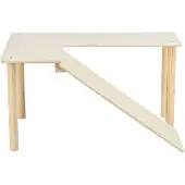 Trixie platform met helling voor muizen/hamsters onbehandeld hout - 47x30x25 cm
