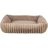 Trixie - Hondenmand Lonni - Ribfluweel - Hoekig - Lichtbruin - 100X70 cm