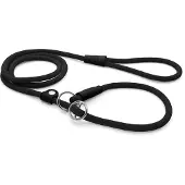 Morsø hondenriem retrieverlijn soft rope gerecycled zwart - 170x1 cm - Hondenlijn