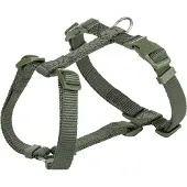 Trixie hondentuig premium h-tuig olijfgroen 60-87x2,5 cm