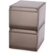 Joseph Joseph Uitschuifbare Schoenenboxen Stapelbaar Grijs - 2 Stuks
