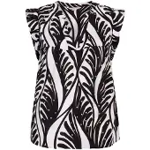 Esqualo Blouse Slv/lss Summer Vibes Print Maat: 36 | Blouses Outlet | Dames