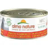 Almo nature cat kip/garnaal kattenvoer 24x70 gr