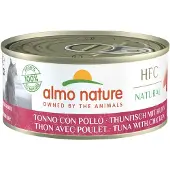 Almo nature cat tonijn/kip kattenvoer 24x70 gr