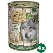 NATURAL GREATNESS 4x400 gr monoprotein lamb recipe hondenvoer