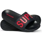 Superdry Muiltjes marine / rood